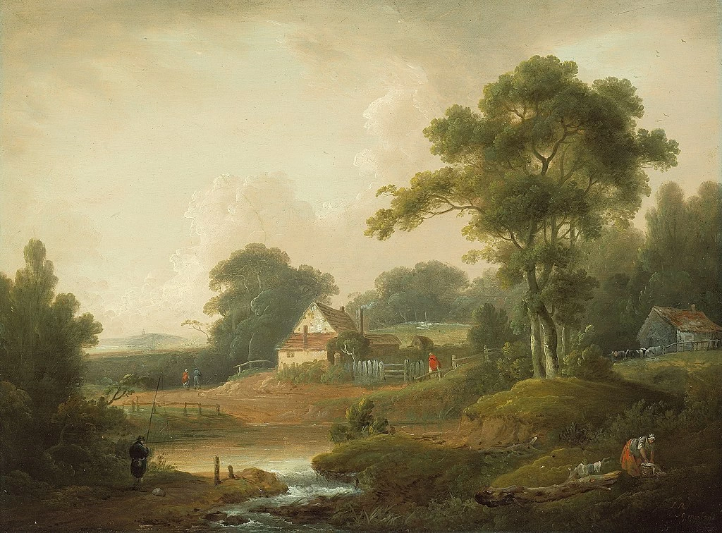 Paesaggio con pescatore e lavandaia - Art Institute of Chicago